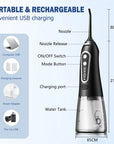 Oral Irrigator USB Rechargeable Water Flosser