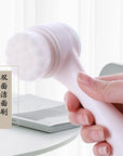 Silica Gel Facial Brush Double Sided Facial Cleanser